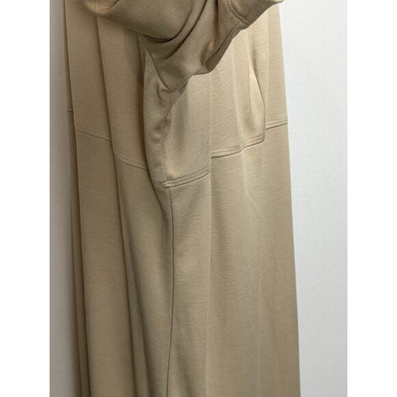 Maggie Barnes Women’s Plus Sz 3X Midi Dress Tan Beige Minimalist Modest - Picture 5 of 13
